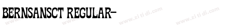 BernSansCT Regular字体转换